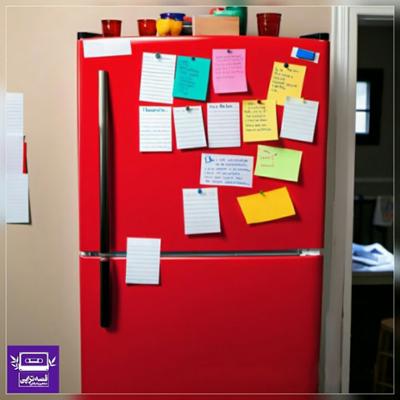 آهنگ زندگی روی در یخچال